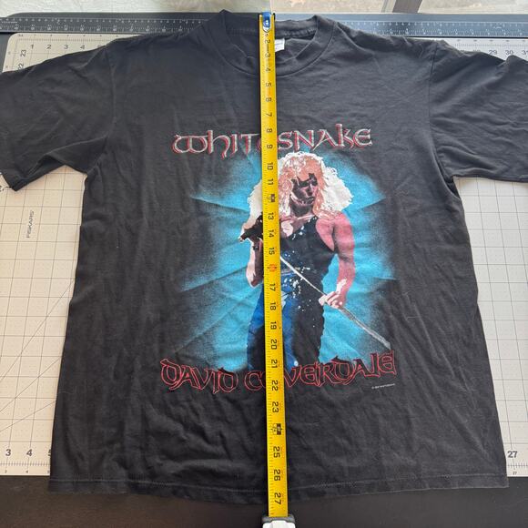 Vintage 1988 Whitesnake Tour T-Shirt David Coverdale Spring Ford 50/50 Tag XL - Picture 10 of 12